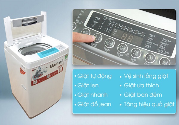 Hướng dẫn cách sử dụng máy giặt LG