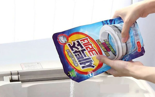 Cách vệ sinh máy giặt Sử dụng bột tẩy