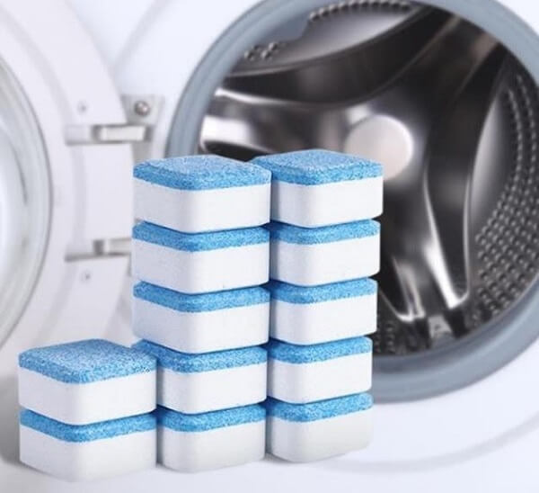 Cách vệ sinh máy giặt sử dụng viên tẩy 