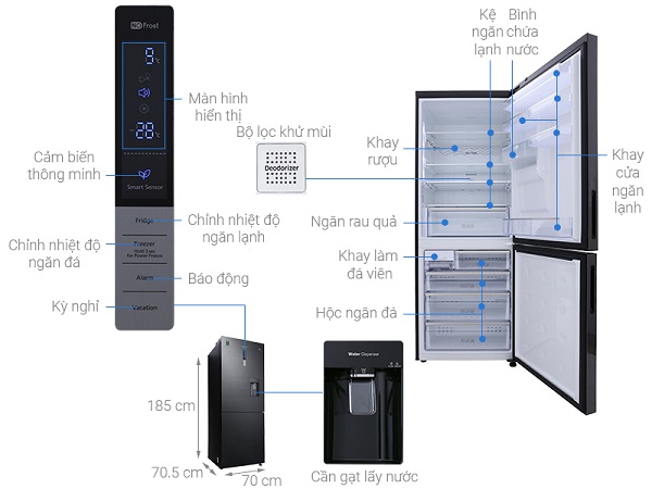 Tủ lạnh Samsung Inverter 458 lít RL4364SBABS/SV 