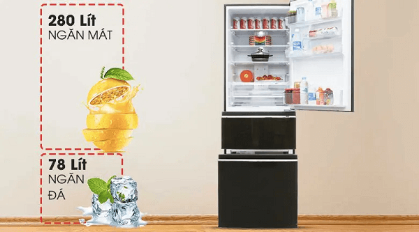 Tủ lạnh tiết kiệm điện Mitsubishi MR-CX46EJ-BRW