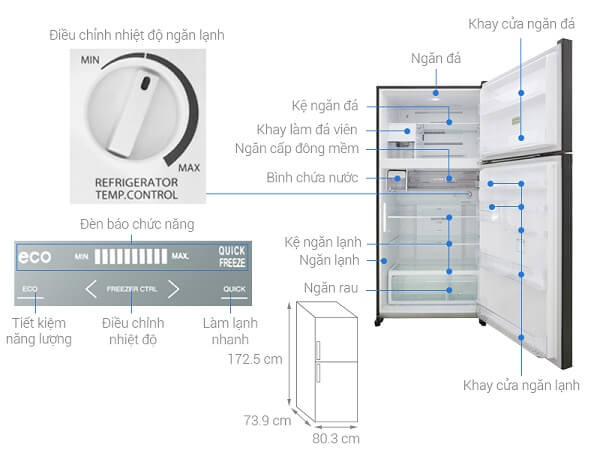 Tủ lạnh Toshiba GR-AG58VA-XK