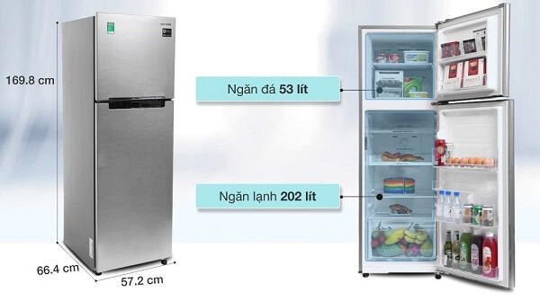Tủ lạnh Samsung Inverter 256 Lít RT25M4033S8/SV