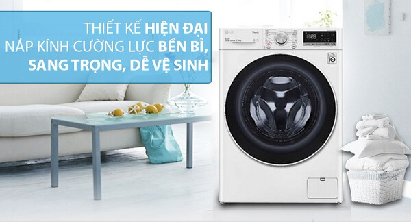 Kiểu máy giặt LG lồng ngang hiện đại